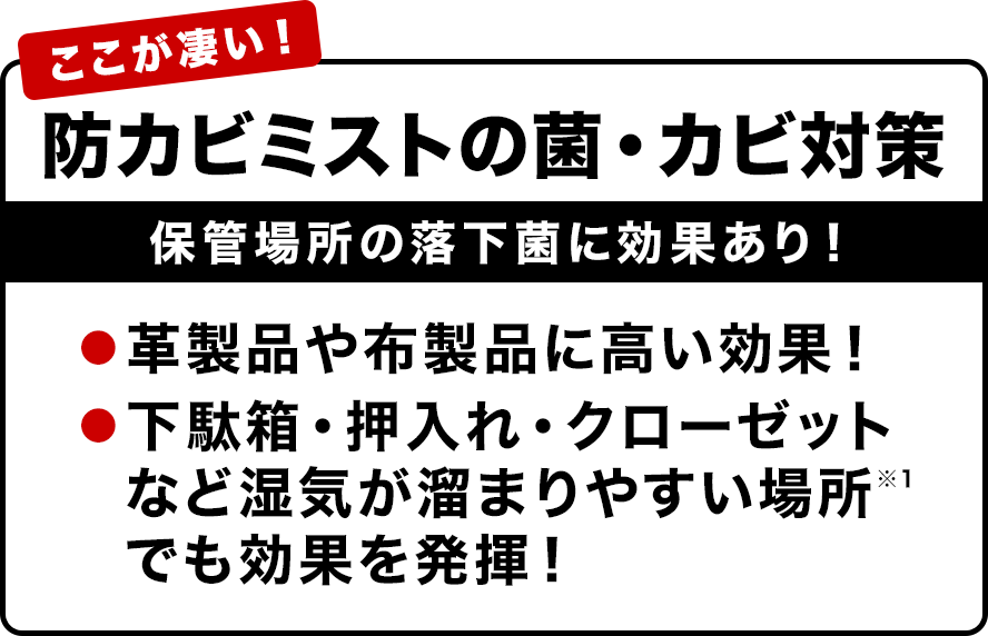 防カビミストのカビ対策