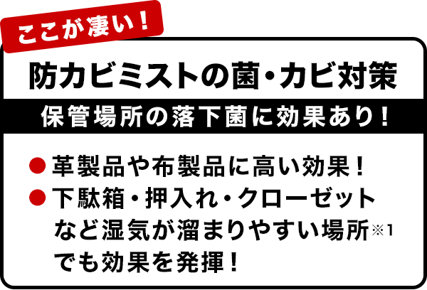 防カビミストのカビ対策