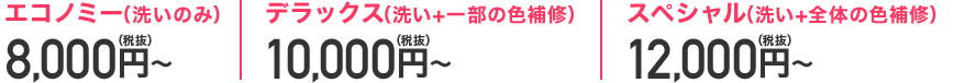 バッグクリーニングの価格