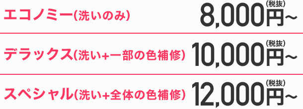 バッグクリーニングの価格