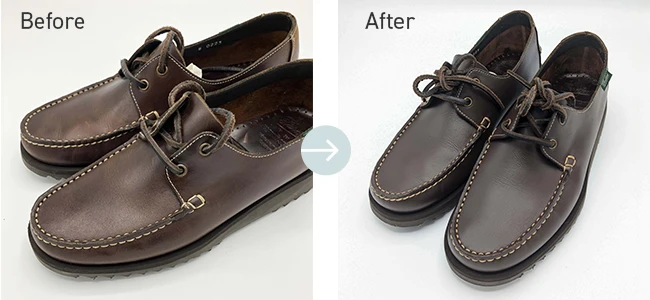 オゾン水クリーニング＋全体補色のBefore/After