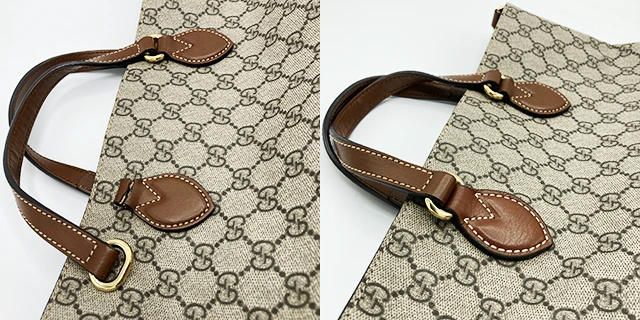GUCCI （グッチ）GGスプリームのバッグ・鞄・財布修理のBefore/After