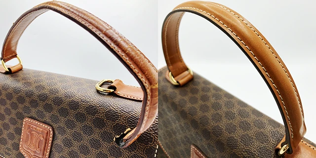 CELINE（セリーヌ）マカダムのバッグ・鞄・財布修理のBefore/After