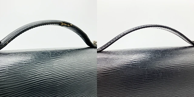 LOUIS VUITTON(ルイ・ヴィトン)モンソー エピのバッグ・鞄・財布修理のBefore/After