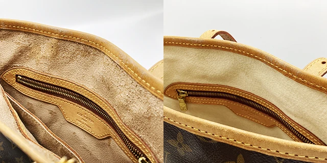 LOUIS VUITTON(ルイ・ヴィトン)プチ・バケットのバッグ・鞄・財布修理のBefore/After