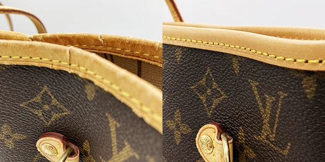 LOUIS VUITTON(ルイ・ヴィトン)ネヴァーフルのバッグ・鞄・財布修理のBefore/After