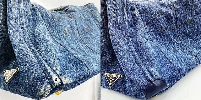 PRADA(プラダ)カナパのバッグ・鞄・財布修理のBefore/After