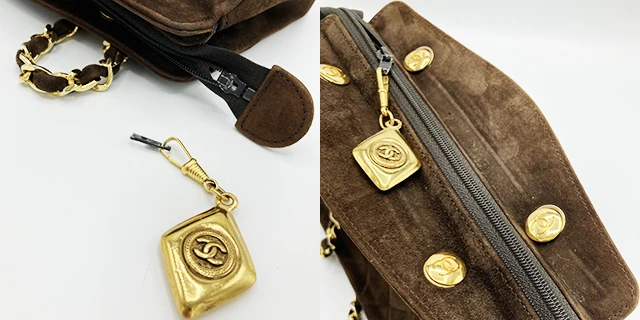 CHANEL（シャネル）マトラッセ スエードのバッグ・鞄・財布修理のBefore/After