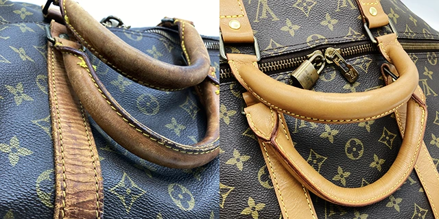 LOUIS VUITTON(ルイ・ヴィトン)キーポルのバッグ・鞄・財布修理のBefore/After