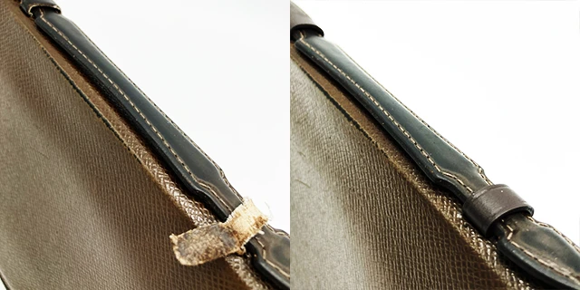 LOUIS VUITTON(ルイ・ヴィトン)タイガ トラベルケースのバッグ・鞄・財布修理のBefore/After